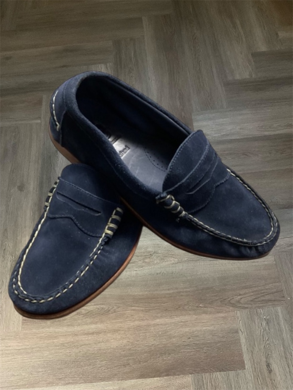 Allen Edmonds Sea Island Suede Penny Loafer Driving Moccasins Mens 9 Classy